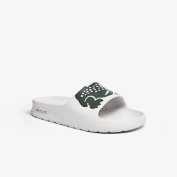 Lacoste Croco 2.0 Synthetic Slides Pánské - Pantofle Bílé | CZ-3EkdsW